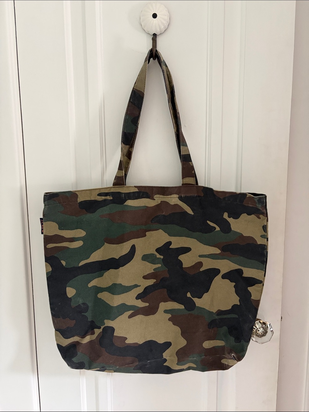 Last chance! J. Crew • Large Cotton Camo Tote